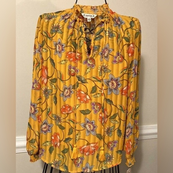 Nanette Lepore Tops - NWT Nanette Lepore Floral Long Sleeve Blouse